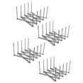 thumbnail image 4 of Yeacher Kitchen Utensil Organizer Stainless Steel Pot Lid Plate Holder Rack 4 Sectional Adjustable Length Can Be Extended to 19", 4 of 8