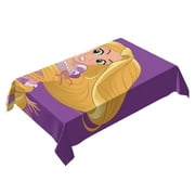 Tangled Rapunzel Princess Themed Square Tablecloth 54 * 72 Inches Durable Stylish