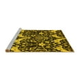 thumbnail image 2 of Ahgly Company Machine Washable Indoor Rectangle Abstract Yellow Modern Area Rugs, 7' x 10', 2 of 4