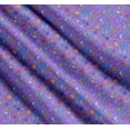 thumbnail image 3 of Soimoi Purple Cotton Voile Fabric Insect,Sun & Cartoon Alphabets Text Printed Fabric 1 Yard 56 Inch Wide, 3 of 7