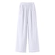 thumbnail image 4 of Ceisia Men's All-Season Solid Color Wide Gift Leg Pants Ice Silk Drape Fabric Elastic Waist Drawstring Pockets for Outdoor Casua l Daily, 4 of 8
