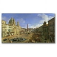 thumbnail image 2 of Trademark Fine Art "View Of The Piazza Navona, Rome" Canvas Wall Art by Canatello, 2 of 3
