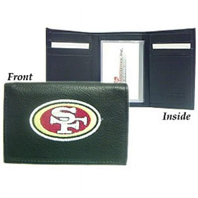 Portefeuille Trifold en Cuir Brodé San Francisco 49ers