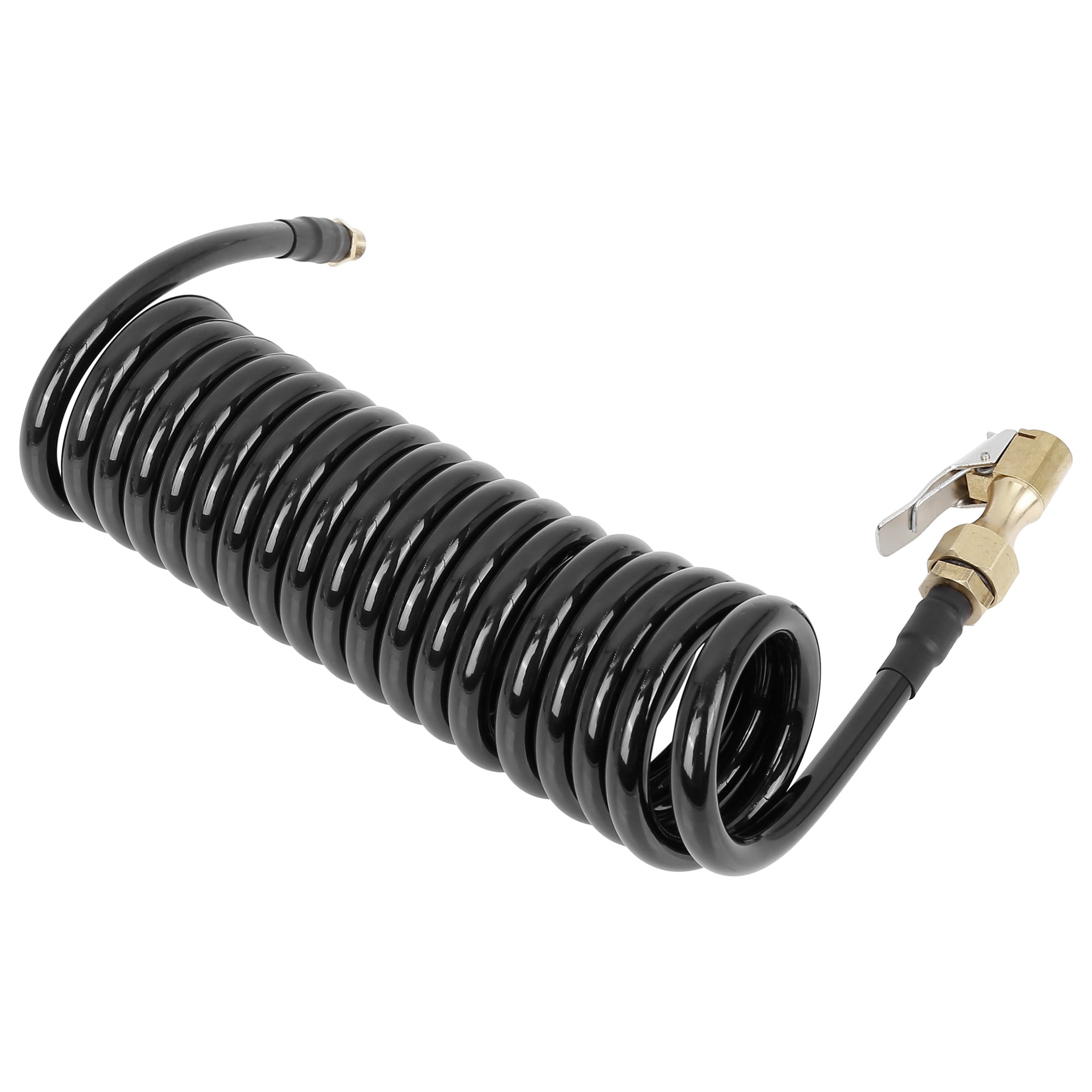 Unique Bargains Black Tire Inflator Hose with Locking Chuck 0.31" OD