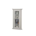 thumbnail image 2 of Didan Corner Accent Display Curio Cabinet, White Wood, 2 of 3