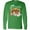 Kelly Green, variant on Inktastic Merry Christmas Cute Nativity Scene Long Sleeve T-Shirt