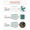 thumbnail image 6 of VEVOR Crop Cage, 9.5 x 6.36 x 6.36 ft Plant Protection Tent with Zippered Door, Wind-Resistant Tall Crop Cage, Easy to Install, Outdoor Raised Bed Cover, Tomato Plant Netting for Garden Patio Lawn, 6 of 9