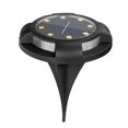 thumbnail image 2 of Luz solar de suelo 12 luces solares LED (8 luces principales 4 luces laterales) Luz de suelo brillante impermeable para exteriores mejorada con energía solar para patio de pasarela Wmkox2371yii hfskjfh2364, 2 of 3