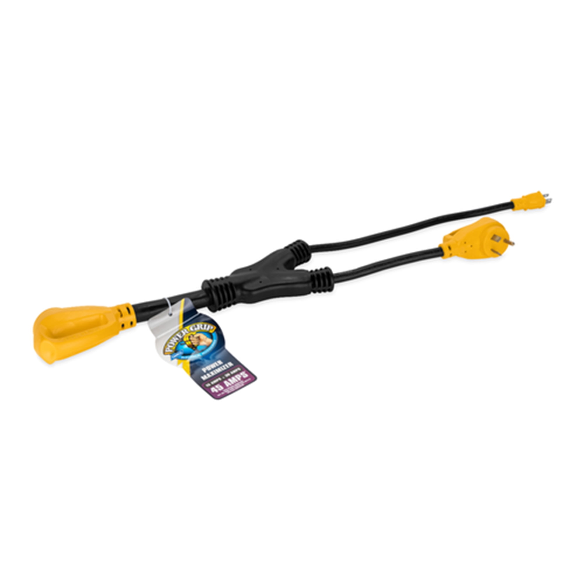 Camco PowerGrip Camper/RV Maximizer Adapter | Up to 45 Amps Combined Power (55025)