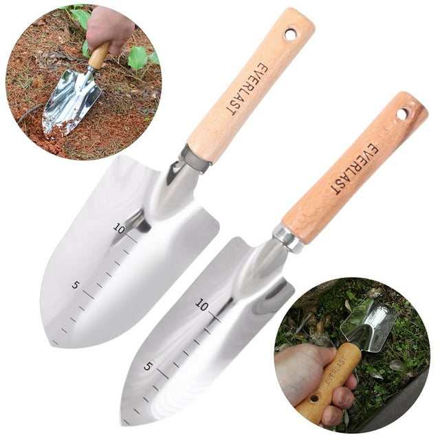 LNGOOR Garden Hand Trowel Garden Shovel Heavy Duty Hand Shovel with Ergonomic Handle Small Gardening Hand Weeding Tools Shovels for Digging Garden Tools for Garden Work
