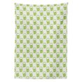 thumbnail image 3 of Ambesonne Green Tablecloth Rectangular Table Cover, Foamy Beer Glasses, 60"x90", Apple Green White, 3 of 4