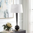 thumbnail image 3 of Uttermost Brielle Polished Black Table Lamp, 3 of 7