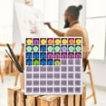 thumbnail image 6 of 64 Grids PVC Pigment Holder Display Racks Rectangle White 33x8.9x33cm, 6 of 6