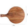 thumbnail image 2 of Worgeous Round Shaped Plastic Pizza Board for Holding Pizza 1Pc Coffee Color, 2 of 8