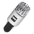 thumbnail image 1 of Ionizador purificador de aire para automóvil - Desodorante iónico antimicrobiano enchufable de 12 V con cargador USB dual - Olor a humo, olores de mascotas y alimentos, alérgenos, eliminador de virus, 1 of 8