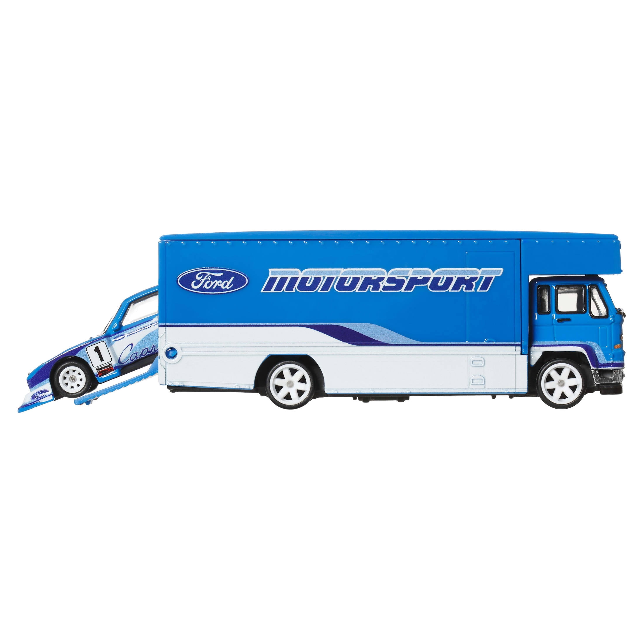 Hot Wheels Team Transport Truck & Race Car, 1:64 scale - Walmart.com