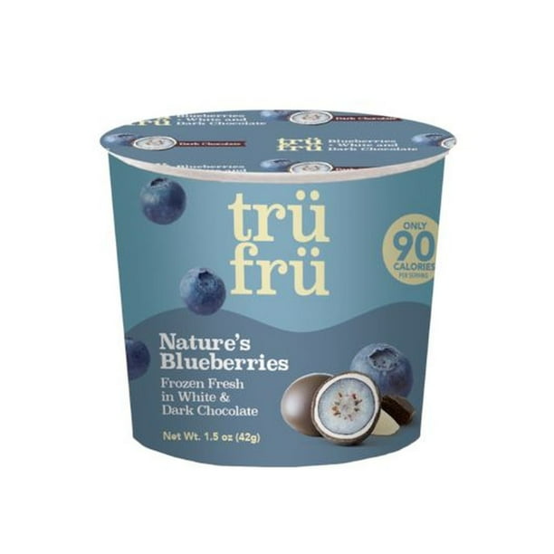 Tru Fru HyperChilled Grab and Go Blueberry in White and Dark Chocolate