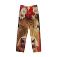 thumbnail image 6 of Daiia White And Red Daisy Cow Men's Sleep Pant with Pockets and Drawstring,Pajama Pants-Large, 6 of 9