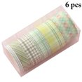 thumbnail image 2 of Craft Tape Plaid DIY 6 Rolls Colorful Classic 6.56ft Masking Tape Planner Tape, 2 of 9