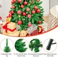 thumbnail image 6 of Gymax 4.5ft Pre-Lit Pencil Christmas Tree Traditional Indoor Decoration, 6 of 10