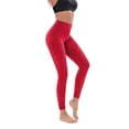 thumbnail image 3 of DondPO Leggings For Women Women's Four Seasons Breathable Yoga Clothing Fitness Suit Sports Yoga Pants Yoga Pants Workout Yoga Pants Red M Clearance！, 3 of 3