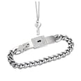 thumbnail image 4 of OATIPHO Valentine's Day Jewelry Bracelet and Necklace Set 2PCS 7.5 x 0.6in Stainless Steel, 4 of 8