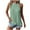 Solid Color-01-Green, variant on Jewelreauty Womens High Neck Eyelet Tank Tops Summer Casual Flowy Tunic T-Shirts Loose Sleeveless Blouses Tee (S, Black)