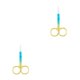 thumbnail image 4 of Tijeras para cejas Seitruly 2Conjunto acero inoxidable azul dorado, 4 of 6