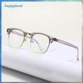 thumbnail image 3 of Moda Fotocromática Anti Radiación Gafas Para Mujeres Hombres Sol Adaptativo Vidrio Blue Ray Transición Reemplazable Lente De Luz Azul Ordenador Redondas De Metal Marco Solar UV400 Auto Cambio De Color, 3 of 3