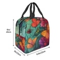 thumbnail image 2 of Naloa Butterfly Flower Cascade Print Lunch Box for Women Men,Insulated Lunch Bag,Lunchbox,Thermal Leakproof Cooler,Reusable Lunch Tote Bag for Work School Travel Picnic, 2 of 7