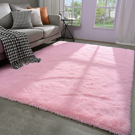 Soft Modern Indoor Large Shaggy Rug for Bedroom Livingroom Dorm Kids Room Home Decorative, Non-Slip Plush Fluffy Furry Fur Area Rugs Comfy Nursery Accent Floor Carpet