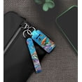 thumbnail image 6 of WIRESTER Lipstick Chapstick Holder Keychain Neoprene Lip Balm Holder Cover With Wristlet Keychain Lanyard for Women - Full Tropical Sea Coral, 6 of 6