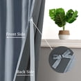 thumbnail image 2 of Hiasan Luxury Stone Blue Velvet Curtain with Tiebacks-Blackout Curtains for Bedroom/Living Room, Rod Pocket, 60" x 84", Set of 2, 2 of 8