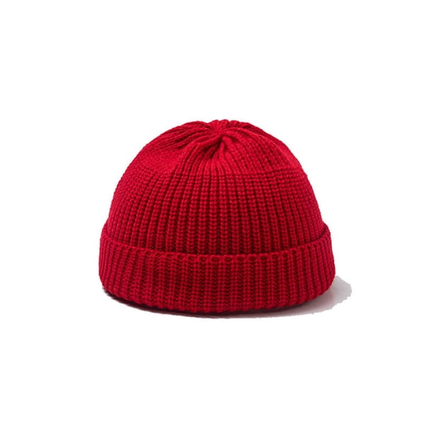 Gorro de invierno de punto para hombre y mujer, gorro de invierno cálido.