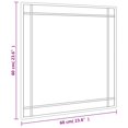 thumbnail image 5 of vidaXL Wall Mirror Black 60x60 cm Square Iron, 5 of 5