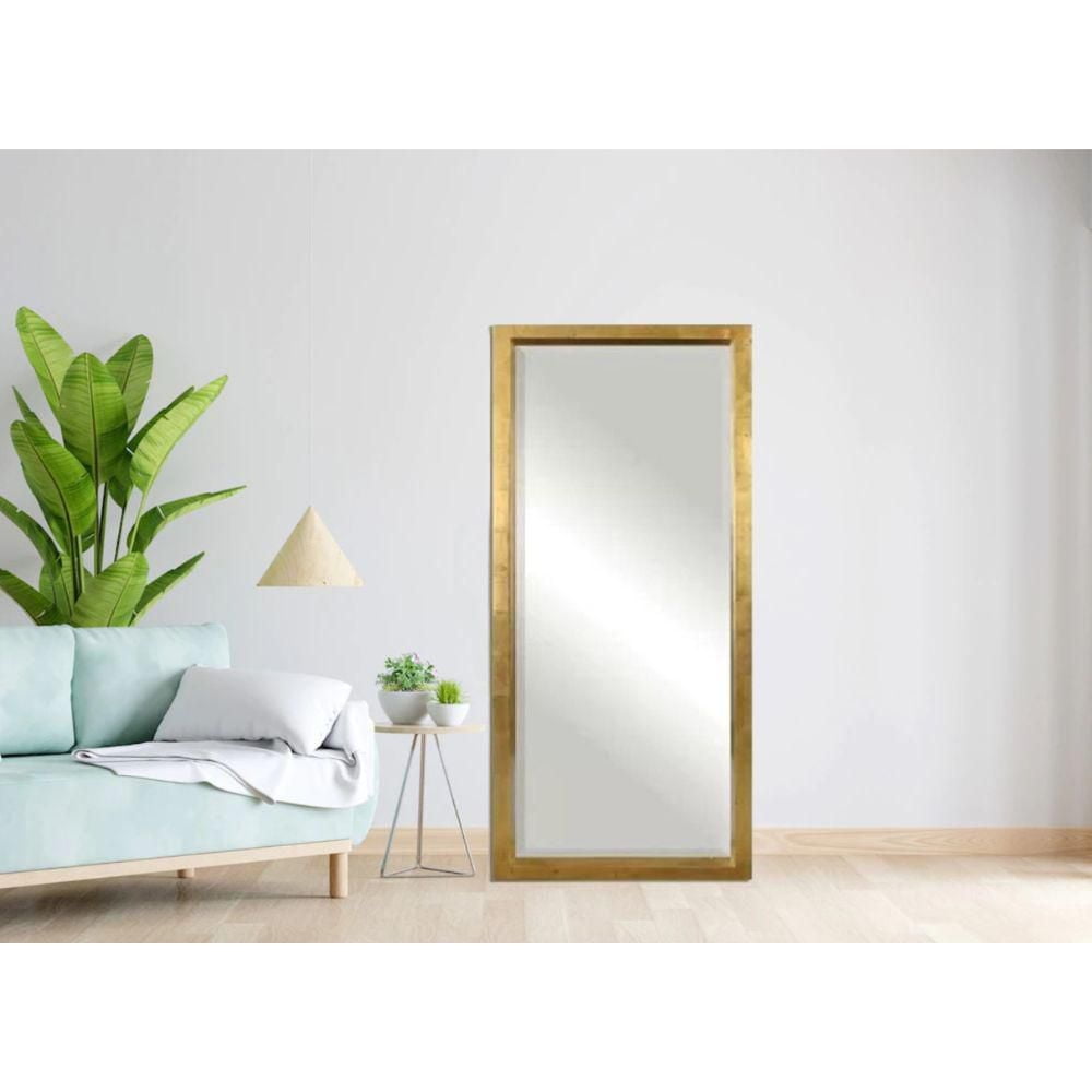 Miroir de sol avec cadre solide en MDF lourd<br>Dimensions<br>80"H x 30"L x 5"P