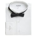 thumbnail image 3 of Isaac Mizrahi Boy's 100% Cotton Long Sleeve Wing Tip Collar Tuxedo Shirt with Bowtie, 3 of 10