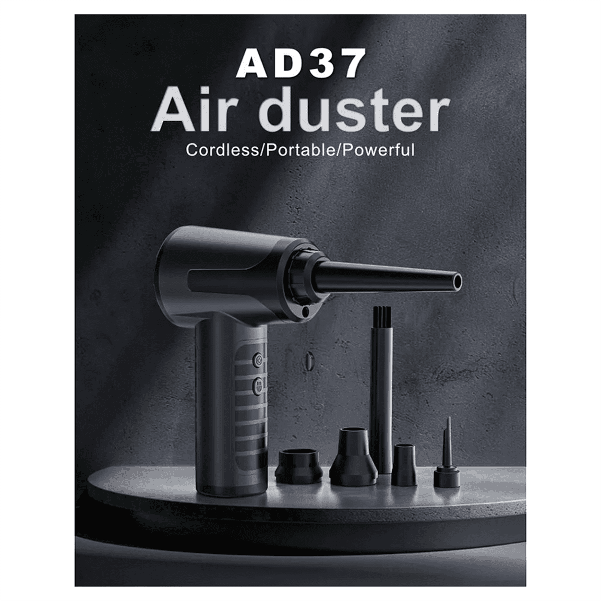 Compressed Air Duster 100000RPM Electric Air Duster Rechargeable Cordless Air Blower for Keyboard Devices Cleaning