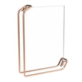 thumbnail image 1 of Escritorio de acrílico transparente Zulema Marco de metal oro rosa 8 pulgadas, 1 of 8