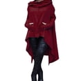 thumbnail image 1 of Innerwin Sweatshirt Long Sleeve Ladies Hoodies Autumn Solid Color Leisure Pullover Claret M, 1 of 3