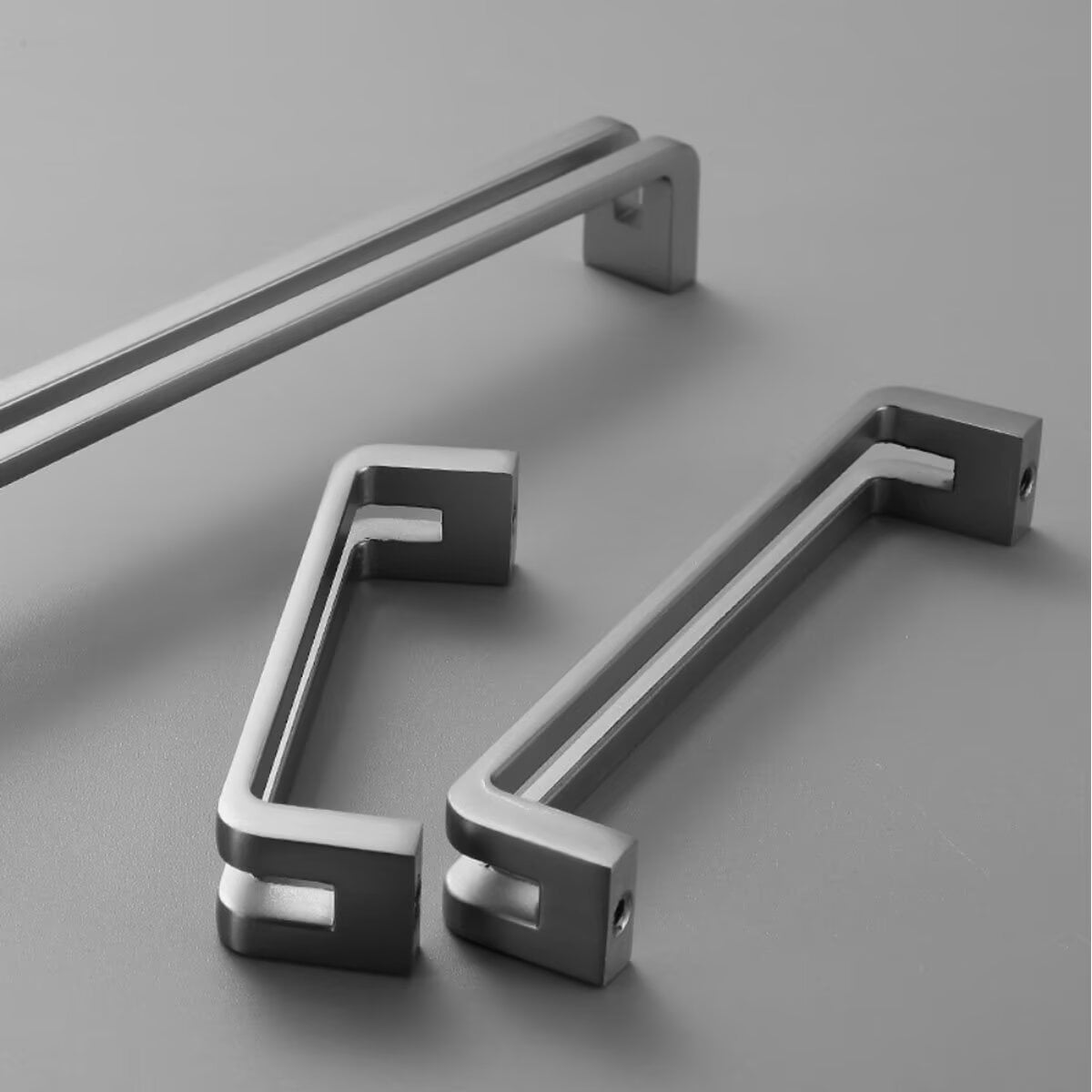 HDJNal Stainless Steel Nickel brushed Cabinet Pulls Cabinet Hardware Kitchen Handles for Cabinets Cupboard Handles Drawer Pulls ,Double-bar Design,Hole distance:192mm