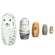 thumbnail image 2 of 5 piezas de muñecas rusas para anidar hechas a mano, exquisitas muñecas de madera para anidar animales para regalo de Navidad, decoración de la casa, 2 of 10