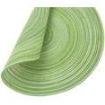 thumbnail image 3 of Round Placemats Set of 6, Cotton Woven Placemat Heat-Resistant Non-Slip Washable Table Mats for Dining Table 15 Inch(Lime Green), 3 of 6