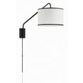 thumbnail image 4 of Crystorama Mallory 1 Light Matte Black Task Sconce - 15"W x 22"H x 50.5"D, 4 of 10