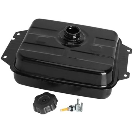 6L Metal Go Kart Gas Fuel Tank with Cap and Petcock for ATV UTV Quad Karting Golf Cart Buggy Moped Dune Beach Cart Lawn Mower 4 Wheeler Offroad Motorcycle 110cc 125cc 150cc 200cc 250cc