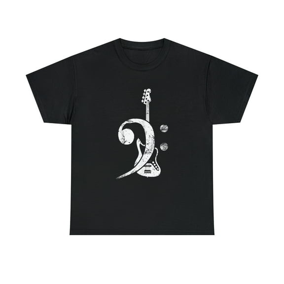 Bass Clef Bass Guitar Tshirt