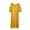 Yellow, variant on Asxite Womens Pajamas Solid Short Sleeve Round Neck Ruffle Hem Loose Breathable Nightgown