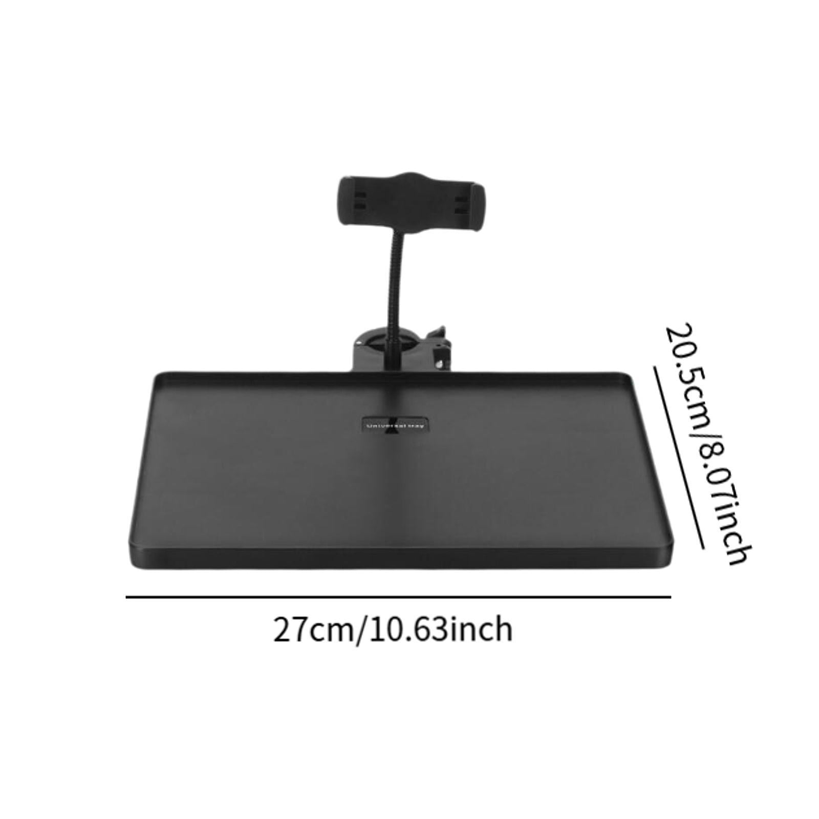 Wzmzjy Mic Stand Clamp on Rack Tray Holder with Phone Holder Universal Microphone Stand