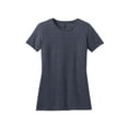 thumbnail image 2 of District Made Ladies Perfect Blend Crew Tee-4XL (Heathered Navy), 2 of 3