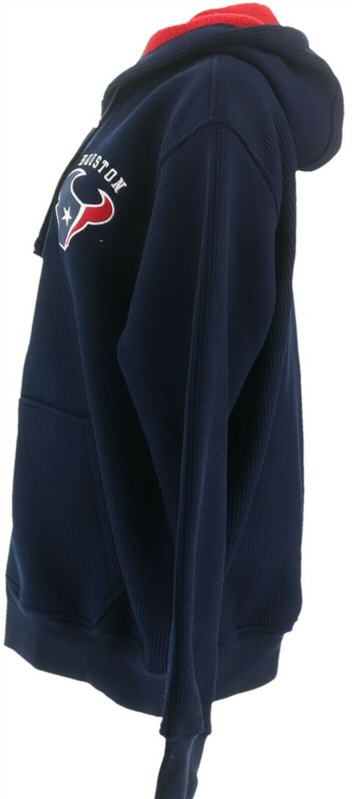 nfl team color poly knit with sherpa lining zip up hoodie